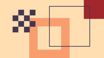 Minimal Abstract Geometric Design with Squares vector