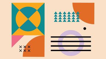 Bold Abstract Geometric Design Background vector