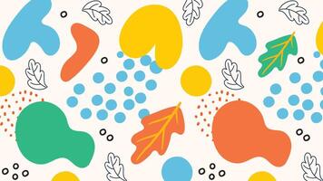 Fun Color Shape Background vector