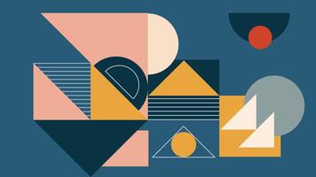 Bold Abstract Geometric with Large Circular vector
