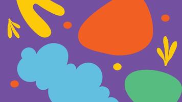 Abstract Color Blob Art vector