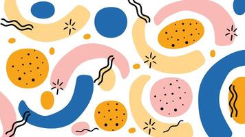 Flowing Abstract Arrows and Color Blobs Background vector