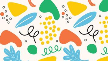 Modern Colorful Memphis Style Design Background vector