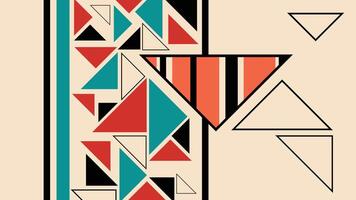 Colorful Geometric Triangle and Square Background vector