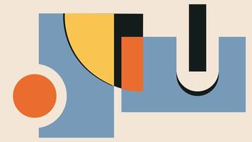 Modern Abstract Geometry with Circles Background vector