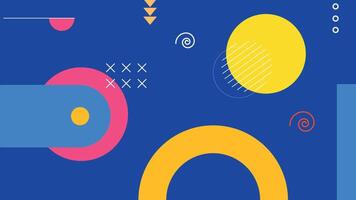 Vibrant Geometric Abstract Design with Dynamic vector