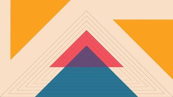 Concentric Triangle Layers in Vibrant Retro vector