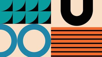 Overlapping Transparent Squares in Retro Colors vector