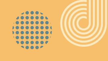 Creative Abstract Geometric Composition with Dots vector