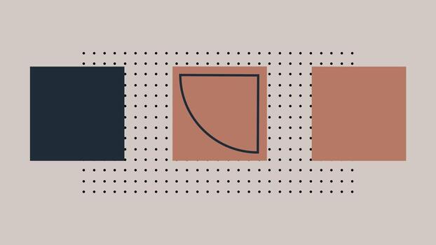 Creative Abstract Design with Squares and Grid vector