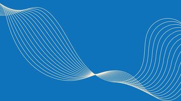 Light Abstract Wave Lines On Blue Background vector