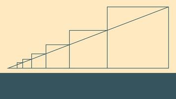 Abstract Geometric Artwork Ascending Rectangle vector