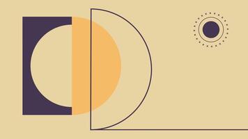 Modern Abstract Geometric Composition vector