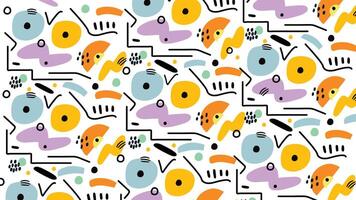 Abstract Colorful Shapes Elements Background vector