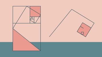 Modern Geometric Minimalist Artwork with Rectangle vector
