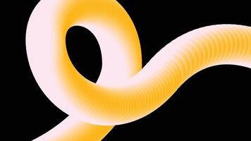 Yellow Ribbon Style Abstract Shape Background vector