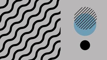 Minimal Abstract Design with Wavy Lines Background vector