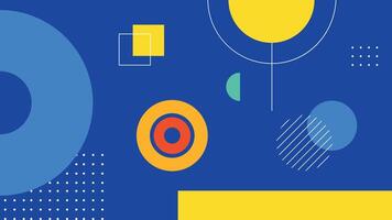 Bright Abstract Geometric Artwork Background vector
