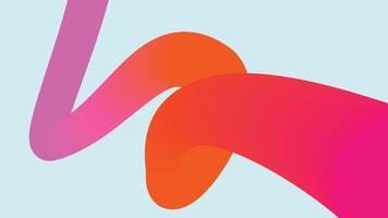 Abstract Curves in Pink and Red Hues Background vector