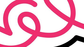 Twisted Abstract Lines on Pink Surface Background vector