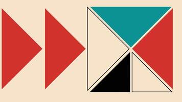 Colorful Geometric Triangles Background vector