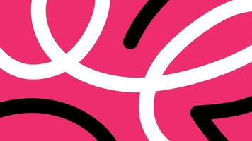 Abstract Bold Swirl Design on Pink Background vector