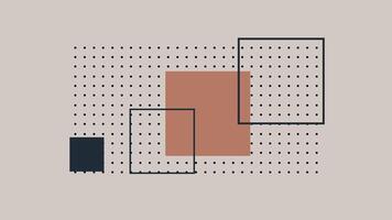 Abstract Minimalist Composition with Squares vector