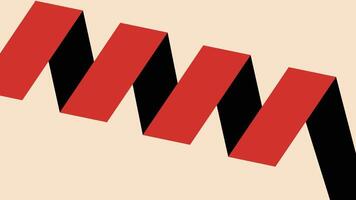 Minimal Red and Black Zigzag Blocks Background vector