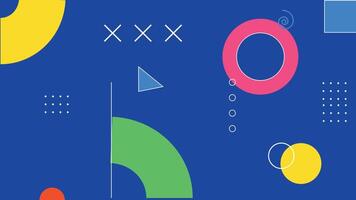 Playful Abstract Geometric Design Background vector