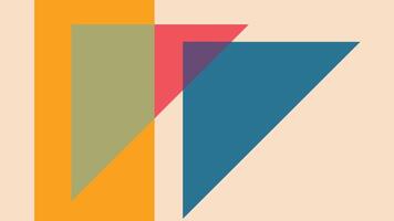 Modern Abstract Triangles with Overlapping Retro vector