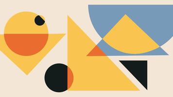 Geometric Abstract Design with Squares Background vector