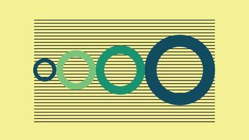 Circular Scale Design triped Yellow Background vector