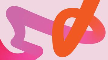 Bright Gradient Loop on Pink Background vector