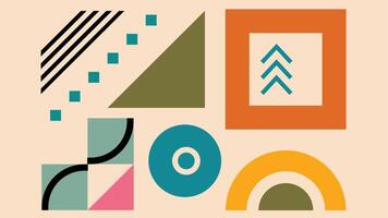Dynamic Abstract Layout with Triangles Background vector