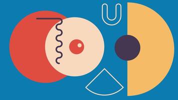 Creative Abstract Geometric Design with Circles vector
