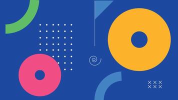 Modern Abstract Geometric Art with Colorful vector