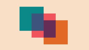 Abstract Overlapping Colorful Squares Background vector