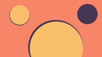 Abstract Geometric Design with Circles and Layered vector