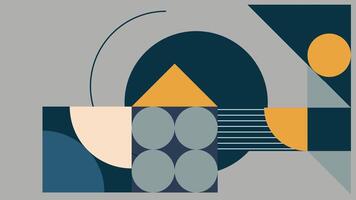 Geometric Abstract Arrangement Background vector
