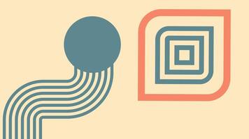 Minimal Abstract Geometric Design with Curves vector