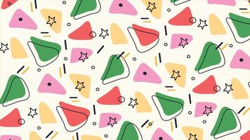 Playful Geometric Triangles Abstract Background vector