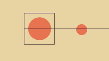 Minimal Abstract Geometric Art with Circles vector