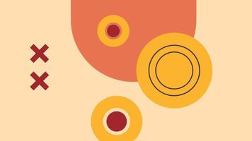 Modern Abstract Geometric Design with Bold Circles vector