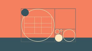 Minimal Abstract Geometric Composition with Circle vector