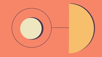 Bold Abstract Composition with Minimal Circles vector