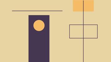 Creative Abstract Minimalist Composition Lines vector