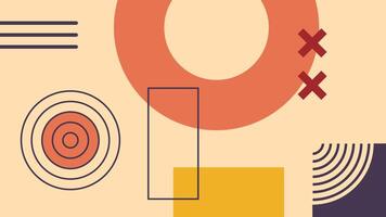 Creative Abstract Geometric Artwork with Circles vector