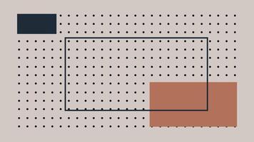 Minimalist Abstract Design with Rectangles Dotted vector