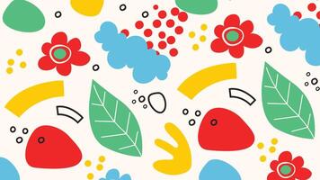 Colorful Nature Inspired Abstract Background vector