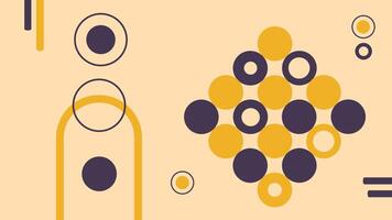 Creative Abstract Geometric Art with Circles vector